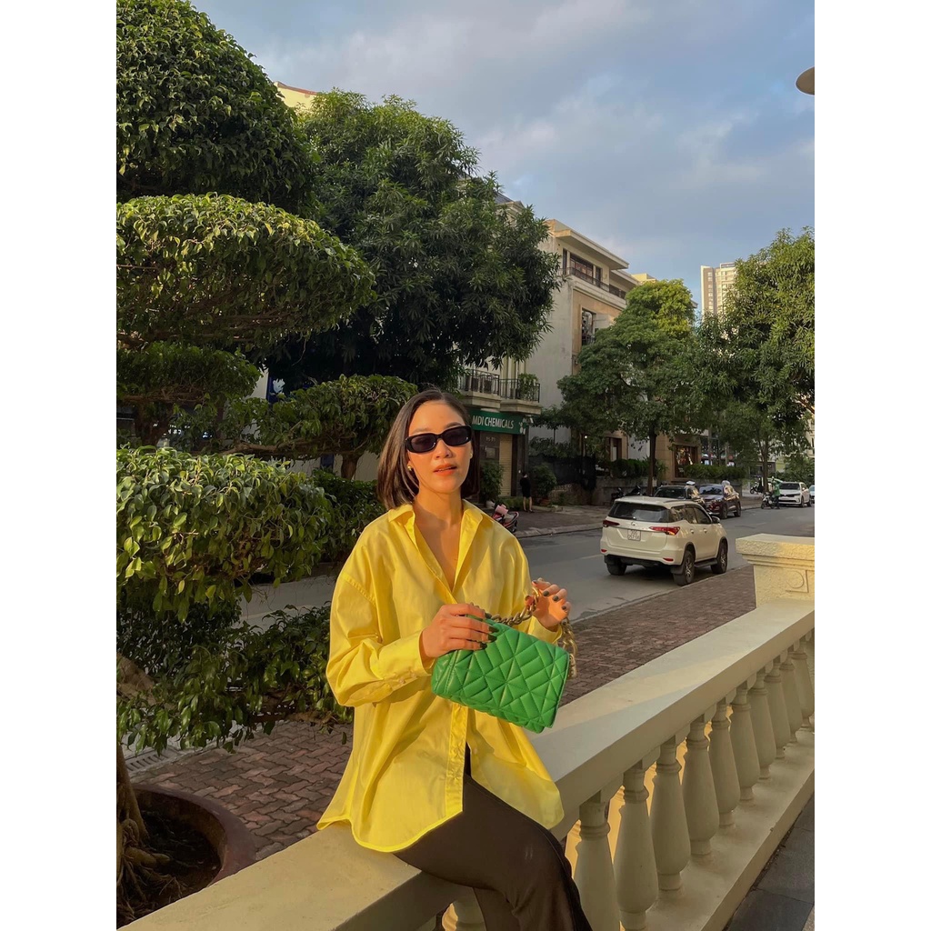 SƠ MI MÀU NỔI - HOT TREND - FREESIZE