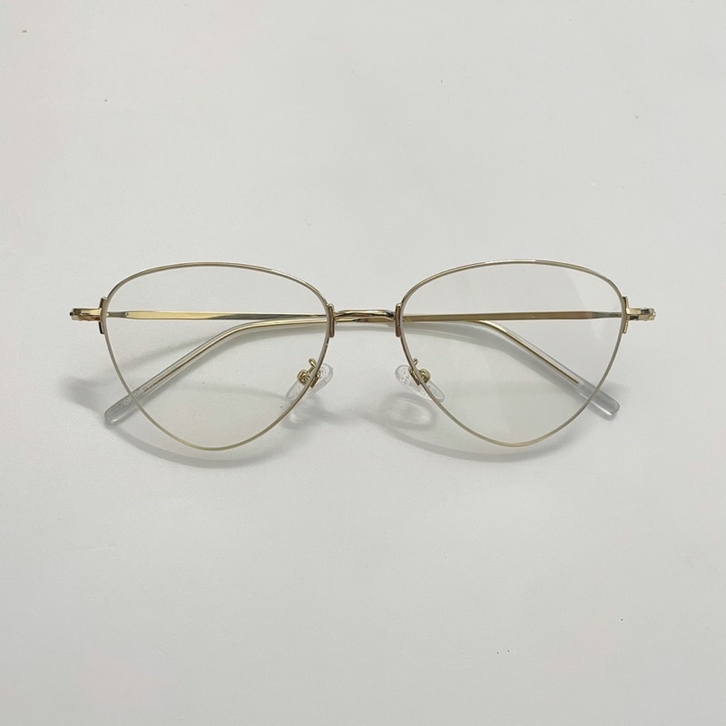 Gọng kính mắt mèo ⚡viền siêu mảnh⚡️kim loại chắc chắn 5188 chống ánh sáng xanh, UV400 Jolie eyewear