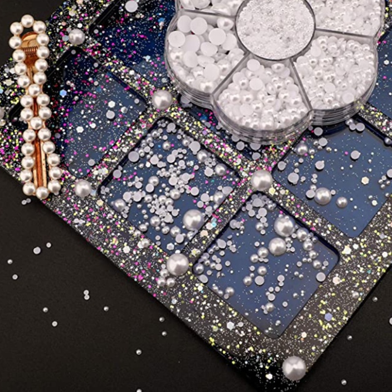 Hạt Ngọc Trai Giả 12 Màu Tự Làm Vòng Cổ / Dây Chuyền