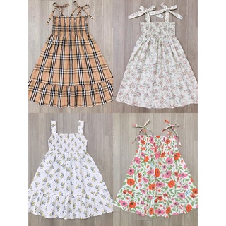 Váy Maxi 2 dây bé gái cao cấp