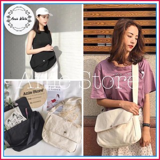 Túi Chéo 🦋 Túi đeo chéo chất vải Canvas dáng Unisex 2 màu 🦋 AW