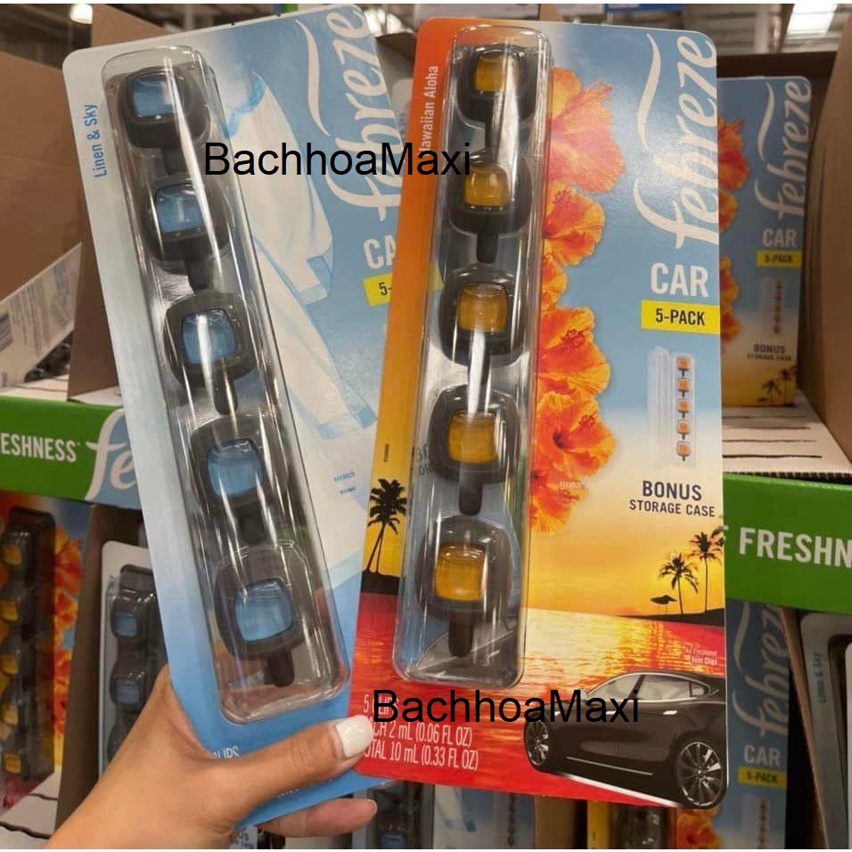 Nước Hoa Ô Tô Febreze Cao Cấp Kẹp Cửa Gió Điều Hòa Xe Hơi Febreze Car Vent Air Freshener_HÀNG MỸ