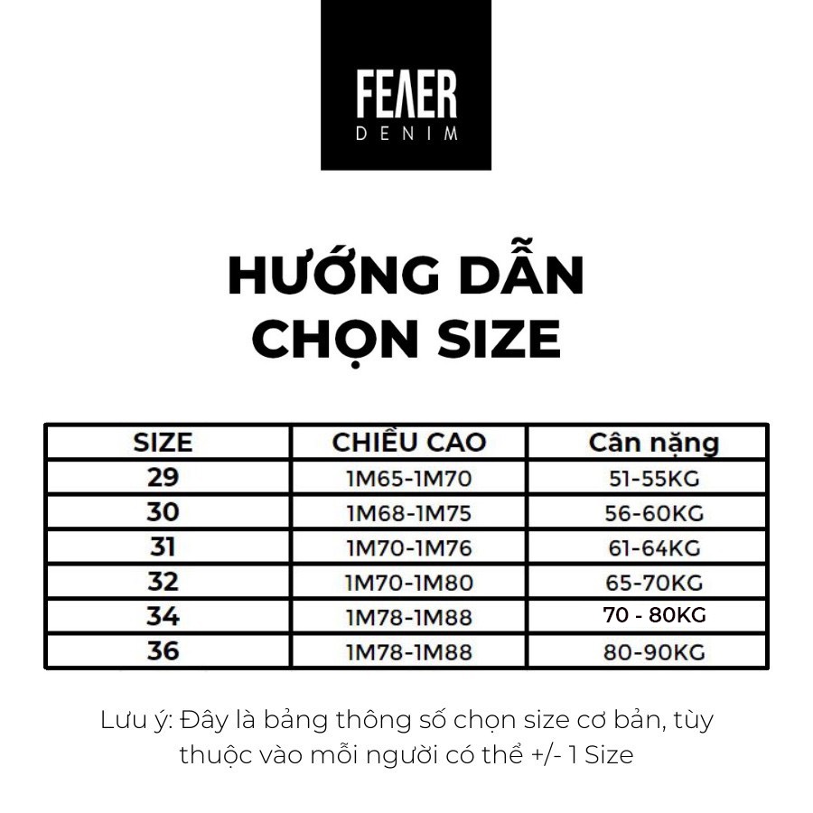 [SP OUTLET- GIÁ ƯU ĐÃI] Quần jean nam FEAER DENIM chất thoáng khí co dãn vải bền bỉ SKINNY WASH LINE