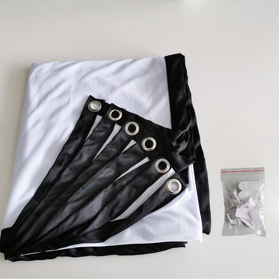 72 Inch Projector Screen For Home Office Theatre High Definition Curtain 16:9