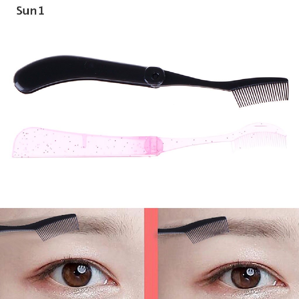 Lược Gấp Chải Lông Mi / Lông Mày Tiện Dụng Chất Lượng Cao Sun1