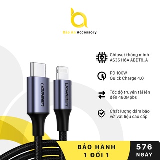 Cáp Sạc Nhanh USB Type-C sang Lightning MFI UGREEN US304 Sạc Nhanh Chuẩn PD - Hàng Chính Hãng
