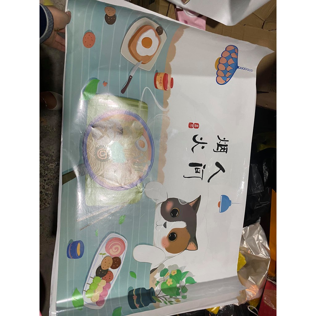 TRANH 3D DÁN BẾP CHẤT LIỆU PVC KÍCH THƯỚC 90X60CM HÌNH SIÊU ĐẸP