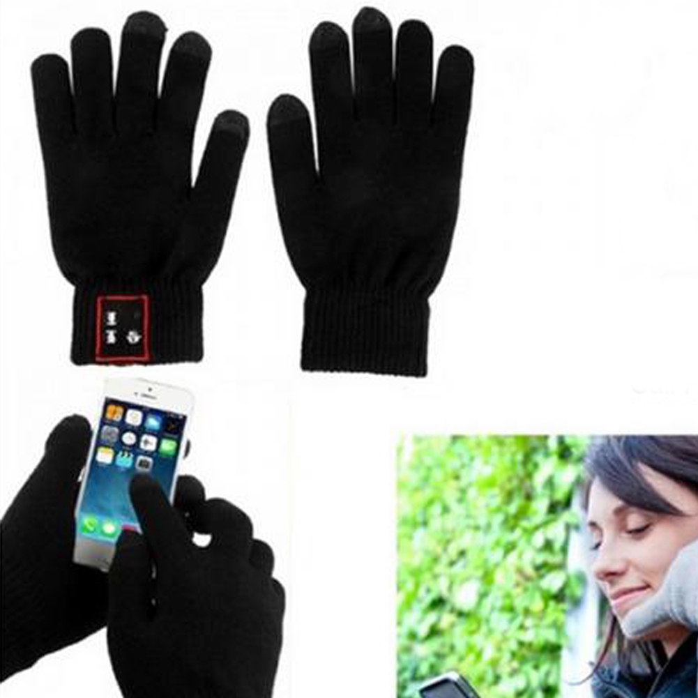 Bluetooth Gloves Touch Screen Mobile Headset Speaker For Andriod iPhone