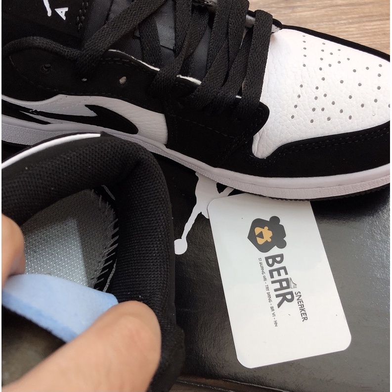 [Bear.sneaker] Giày Thể Thao JD1 Low Black And White Panda bản SC. | BigBuy360 - bigbuy360.vn