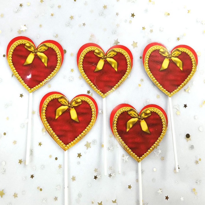 đồ trang trí bánh kem [FREESHIP❤️] set cắm tim đẹp