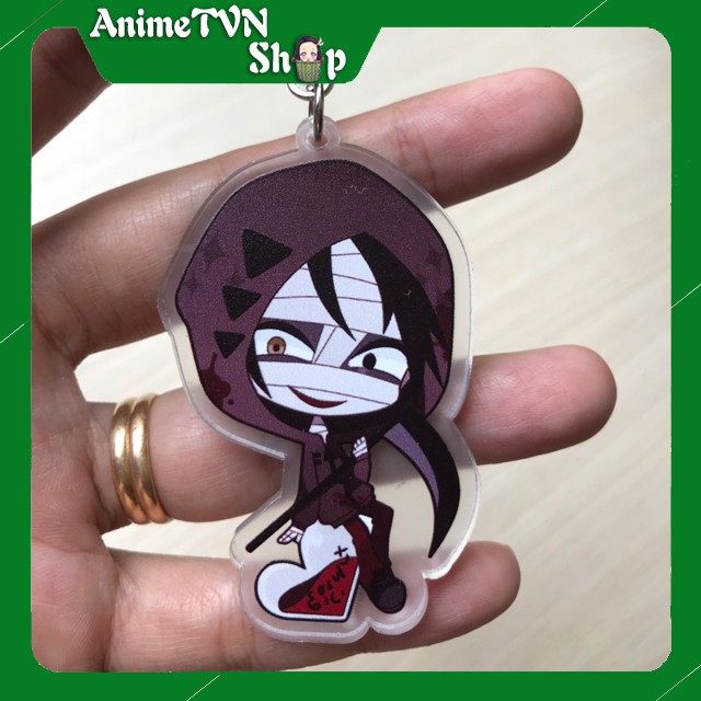 Móc khoá Mica dây xịn anime Satsuriku no Tenshi (Angels of Death) - Nhựa Cứng Acrylic In 2 mặt sắc nét ( ảnh thật )