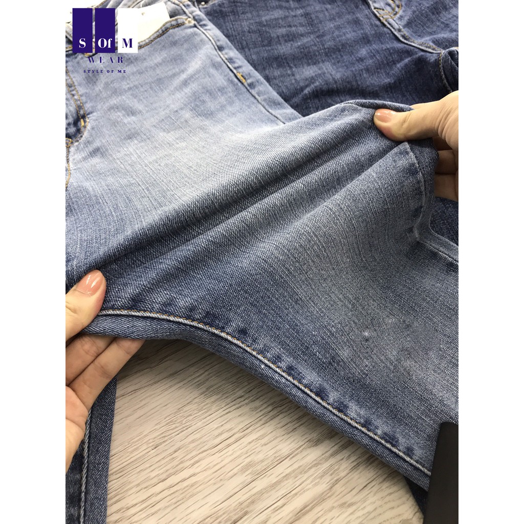 Quần Jeans Ôm Nữ SofmWear (VNXK) Cạp Siêu Cao Siêu Co Giãn