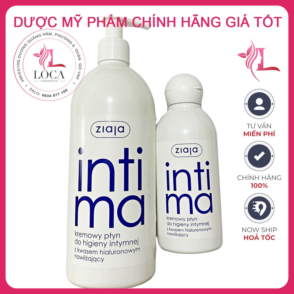 Dung dịch vệ sinh Intima Ziaja xanh đậm dưỡng ẩm