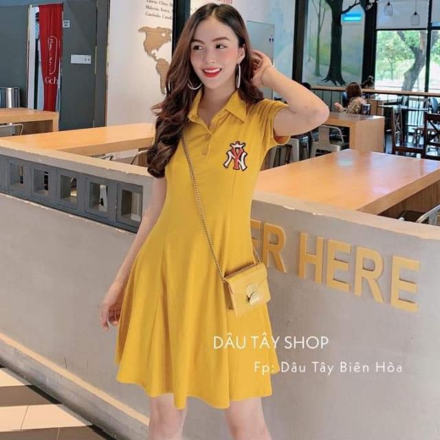 🍓🍇 Đầm cổ trụ 
🍓🍇 Chất thun cotton dày, đẹp 
🍓🍇 Bao bán shop luôn nha 
🍓🍇 Giá lẻ 100k/ đầm  LH.  📞 03482  11178