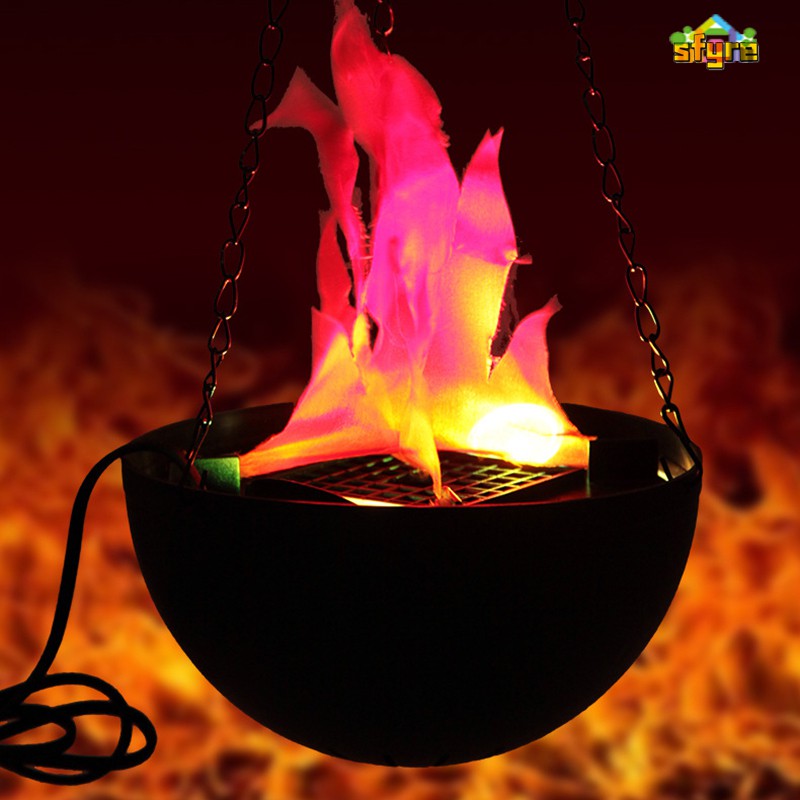 ELECTRONIC Đèn Led Giả Ngọn Lửa 3d Trang Trí Halloween