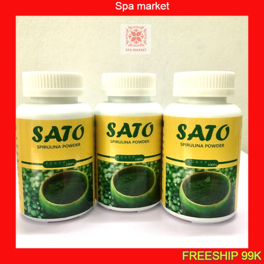 Tảo bột Sato chuyên dùng để cấy trắng sáng da mặt trong Spa và thẩm mỹ viện