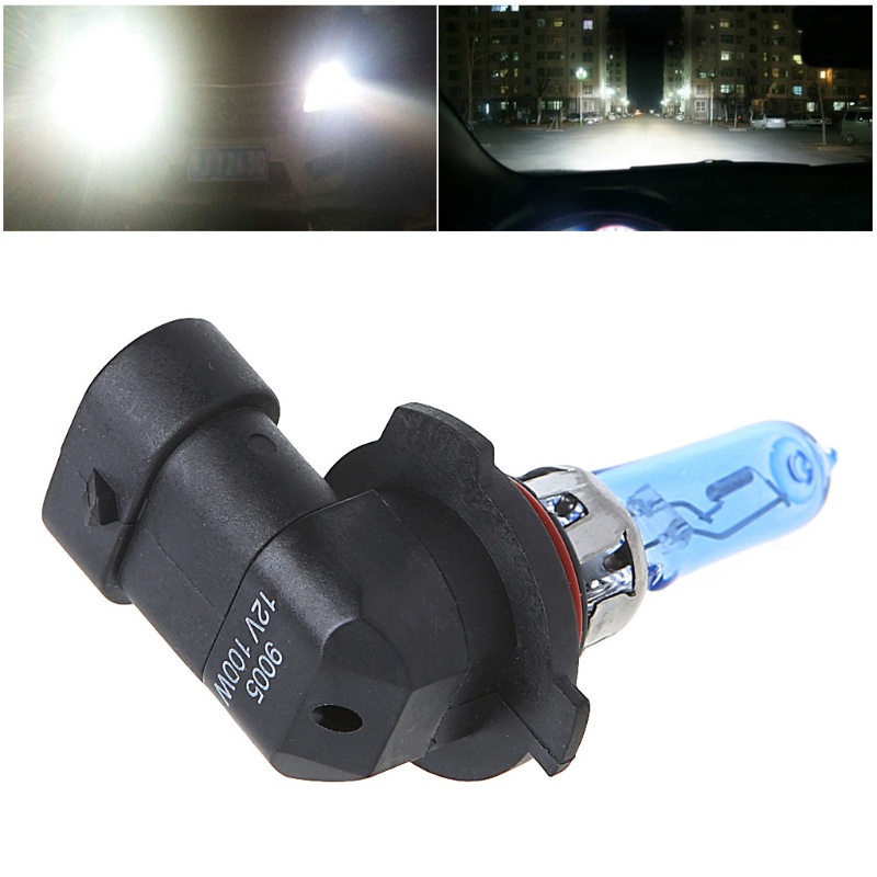 1 bóng đèn pha Halogen Xenon 9005/HB3 6000K 100W ánh sáng trắng