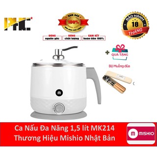 Ca nấu đa năng 5 in 1 Mishio - thương hiệu Nhật Bản tặng bộ muỗng nỉa