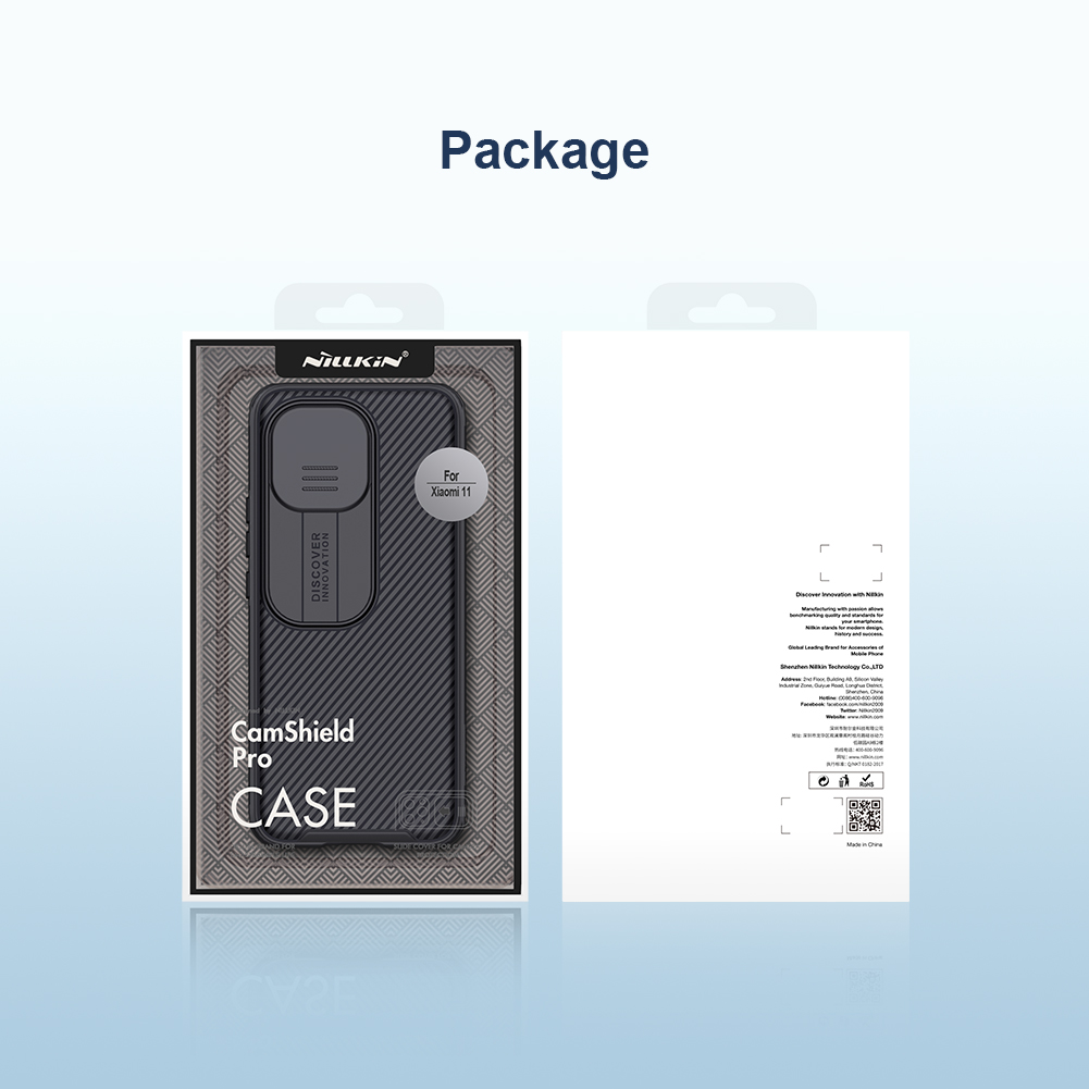 Ốp Điện Thoại Nillkin PC Cứng Sang Trọng Với Nắp Trượt Bảo Vệ Ống Kính Cho Xiaomi Mi 11