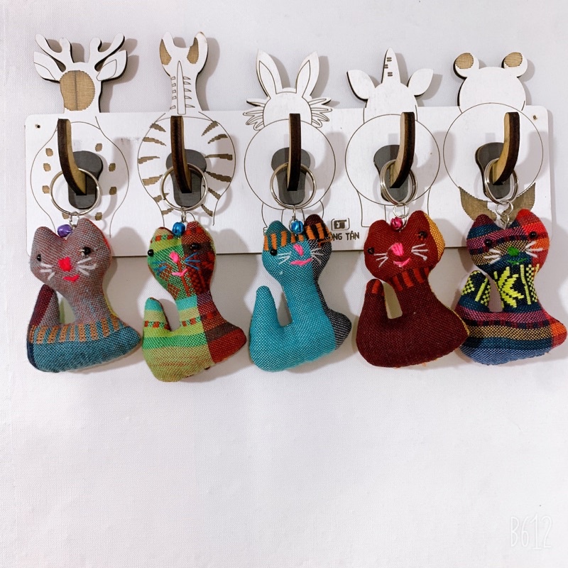 Móc khoá thổ Cẩm con mèo