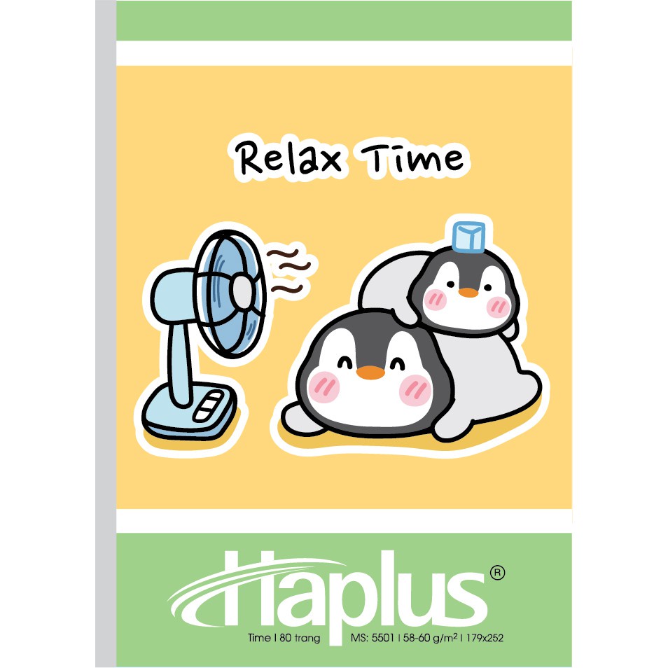 1 Quyển Vở kẻ ngang Hải Tiến, tập Haplus Time 80, 120 và 200 trang DKVPP.Store viết là đẹp