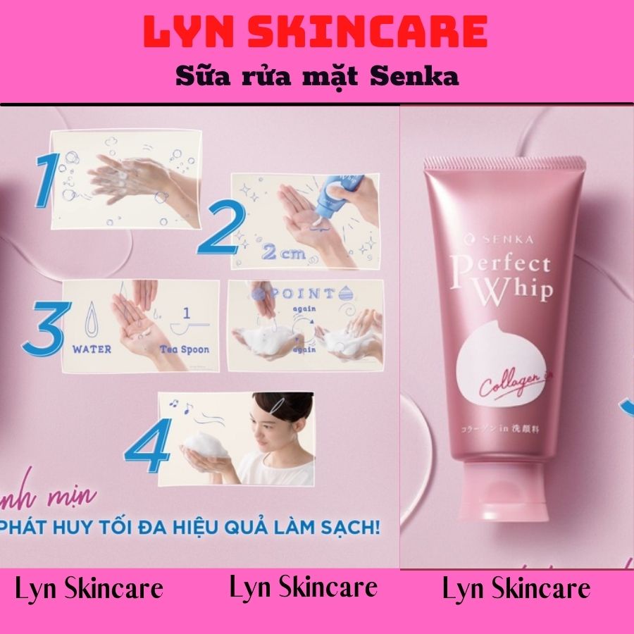 Sữa rửa mặt Shiseido Senka Perfect Whip 120g