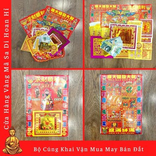 Bộ Cúng Khai Vận Xin Vía Mua May Bán Đắt - Cửa Hàng Nhang Đèn Vàng Mã Sa Di Hoan Hỉ