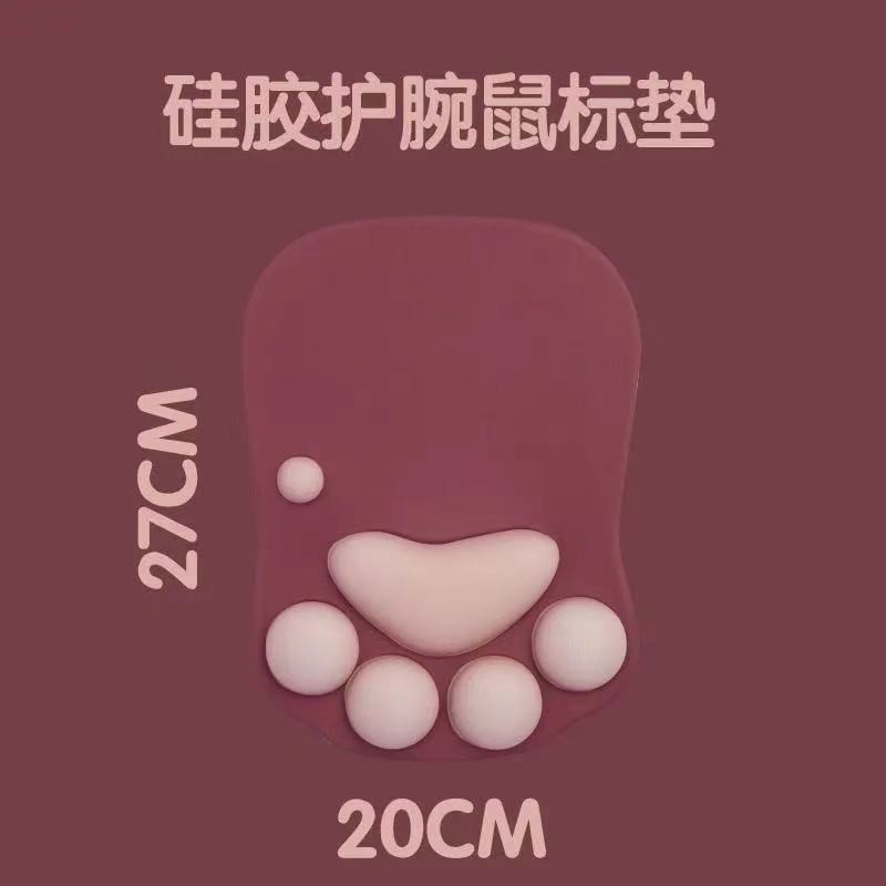 Tấm lót chuột bằng silicon có đệm kê cổ tay nhiều kiểu dáng đa dạng