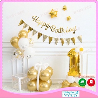Set bóng trang trí sinh Nhật đơn giản tại nhà cho bé trai bé gái người lớn