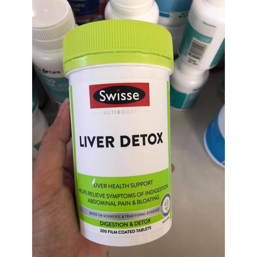 Swisse Liver Detox Úc, Viên Uống Hỗ Trợ Thải Độc Gan 200 viên