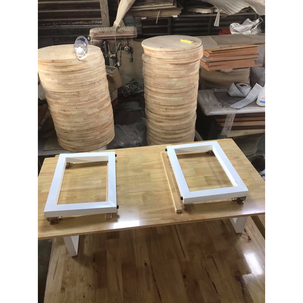 Bàn gỗ bệt Nội Thất DT chân gấp xếp gọn gàng ( 60x100x35cm)