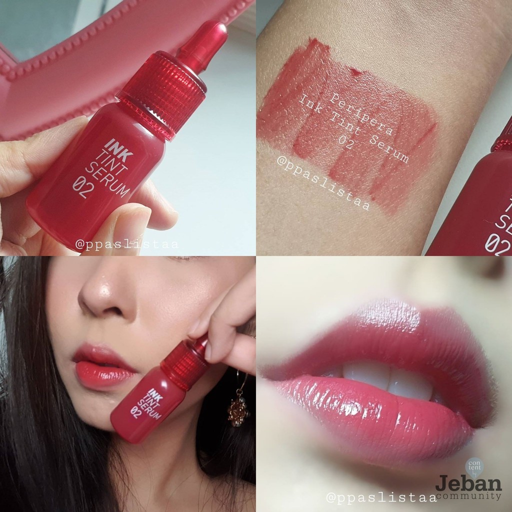 Son Tint Siêu Lì, Có Dưỡng Cho Đôi Môi Mịn Mượt Peripera Ink Tint Serum màu 02 Rosy Around | BigBuy360 - bigbuy360.vn
