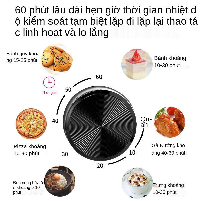 Lò nướng gia dụng Lò nướng điện tự động hai lớp nhỏ đa chức năng Gia dụng làm bánh mini quà tặng đặc biệt