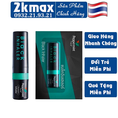 Ống Hít Thông Mũi Bạc Black Peppermint Field Thái Lan