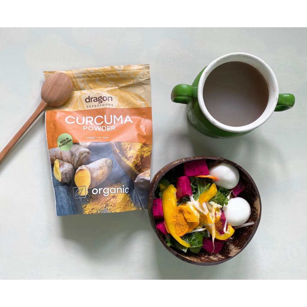 Bột nghệ nguyên chất hữu cơ 150g Dragon Superfoods Organic Curcuma Powder