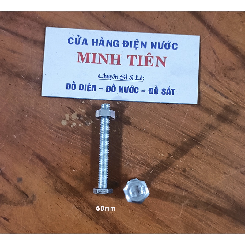 Bù lon, Bulon con tán 6 ly kích thước 6x20, 6x30, 6x40, 6x50, 6x60