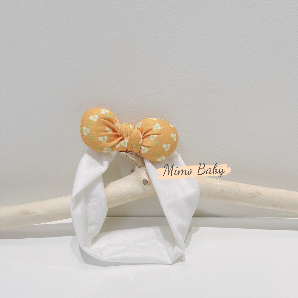 Băng đô vải gắn nơ phồng dễ thương cho bé gái BD54 Mimo Baby