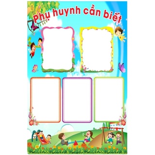 Tranh góc mầm non: Bảng tuyên truyền Phụ huynh cần biết TTR-016