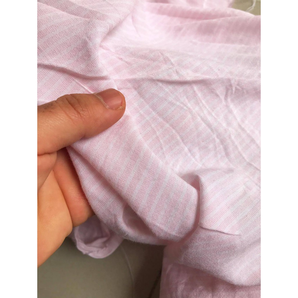 Vải tole xuất dư vải lanh xuất dư sọc hồng
