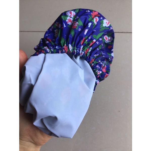 Mũ tắm và ủ tóc - mũ chùm tóc chống thấm loại dày 18 x 30cm