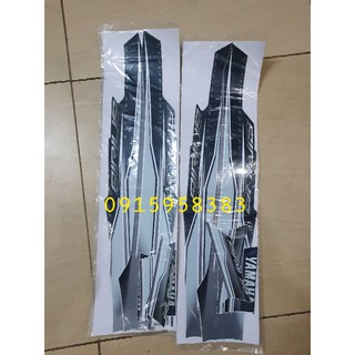 Bộ tem xe Sirius đen xám