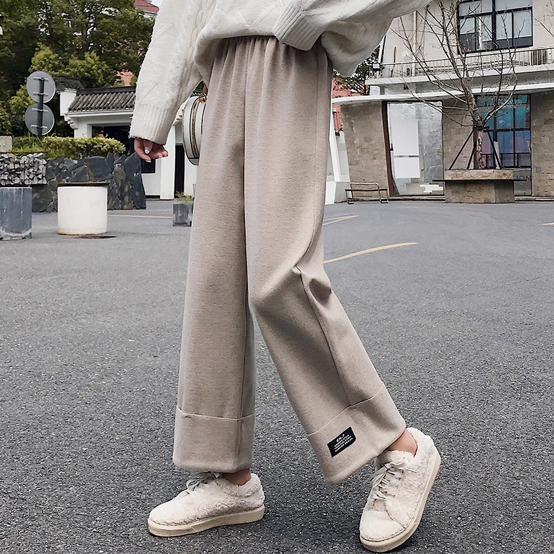 NRVP Quần dài ống rộng phong cách Hàn Quốc