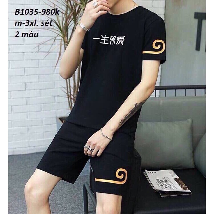 SET bộ đồ thể thao nam mới về IN CHỮ HÀN