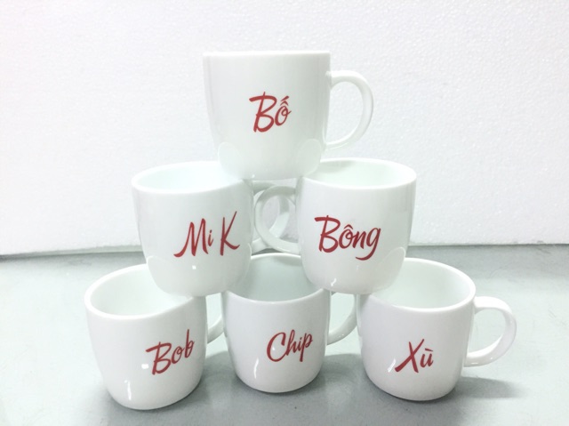 Cốc sứ Ly sứ Bát Tràng in tên theo yêu cầu