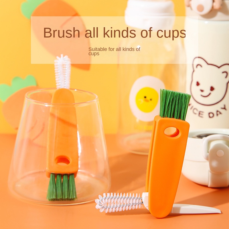 Cọ Vệ Sinh Bình Sữa Em Bé Ba Trong Một Bằng Cao Su Tiện Dụng