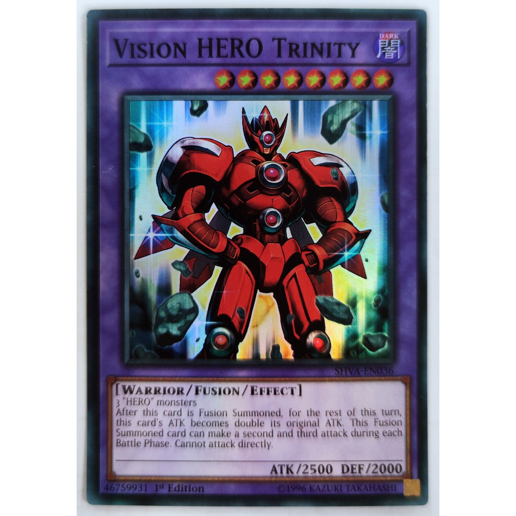 [Thẻ Yugioh] Vision HERO Trinity |EN| Super Rare (GX)