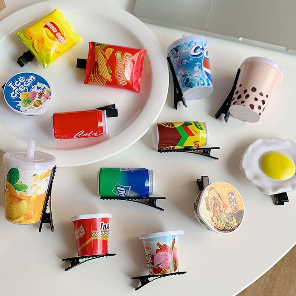BERNARDO Kẹp Tóc Hình Que Kem Cola Ngộ Nghĩnh Cho Nữ