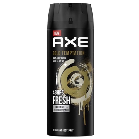 Xịt Khử Mùi Toàn Thân Axe Gold Temptation 135ML
