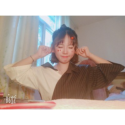 [order] ÁO SƠ MI PHA KẺ RỚT VAI ULZZANG - KÈM ẢNH FEEDBACK