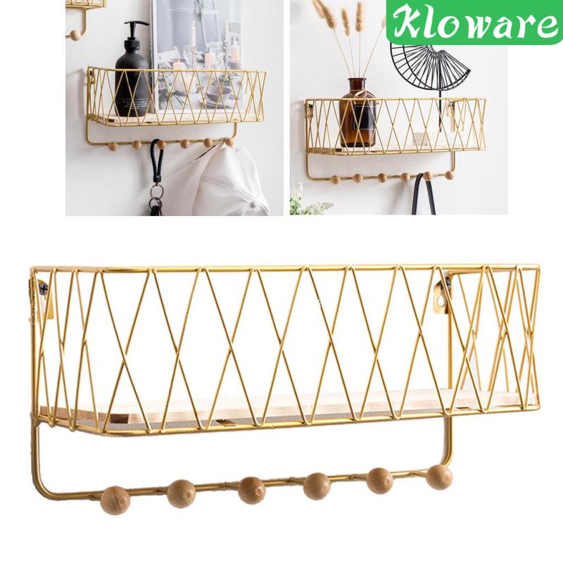 Giá Đỡ Chìa Khóa / Áo Khoác / Đồ Dùng Gắn Tường Màu Vàng Cỡ Nhỏ Tiện Dụng